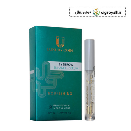 محلول و ژل تقویت کننده ابرو لاکچری کوین