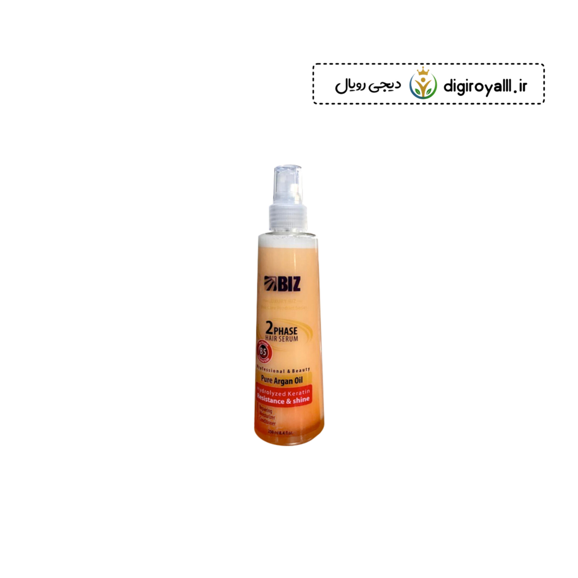سرم دوفاز مو آرگان دکتر بیز ۲۵۰ میلی | ترمیم و نرم‌کننده موهای آسیب‌دیده