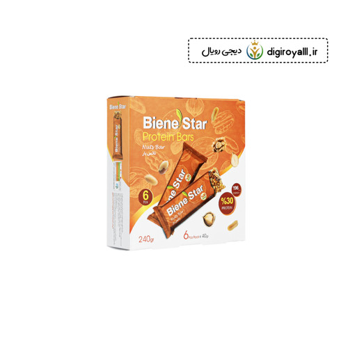 ناتس بار بیناستار بسته ۶ عددی | میانوعده سالم و مغذی با آجیل