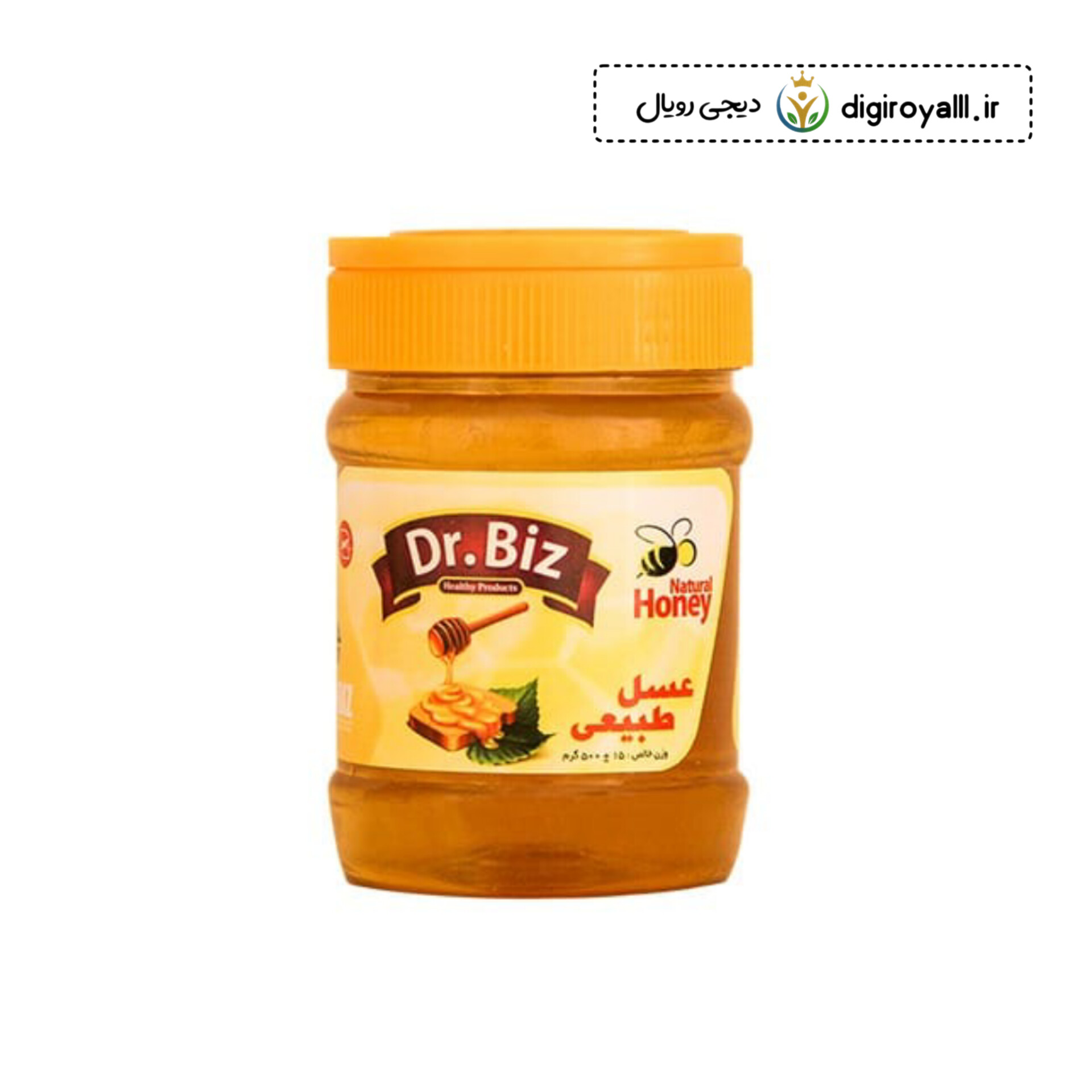 عسل استاندارد ۵۰۰ گرمی دکتر بیز با ساکاروز زیر ۵ درصد
