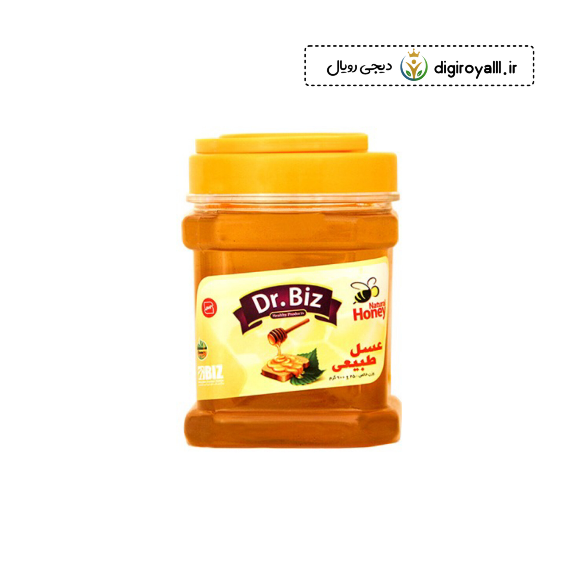 عسل ۹۰۰ گرمی  دکتر بیز با ساکاروز زیر ۵ درصد کاملا گیاهی و مناسب و افراد دیابتی