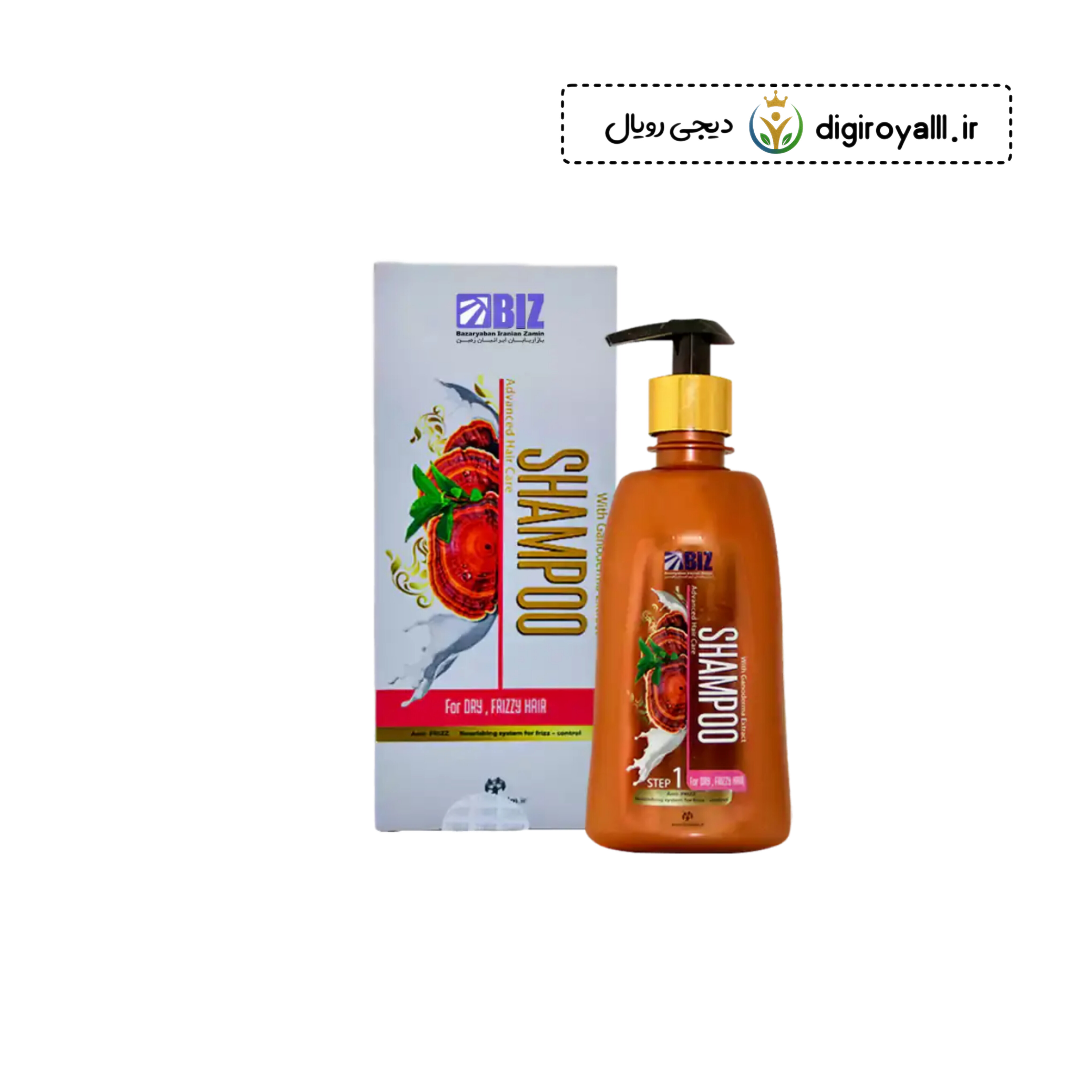 شامپو عصاره قارچ گانودرما لوسیدوم مخصوص موهای خشک -دکتر بیز