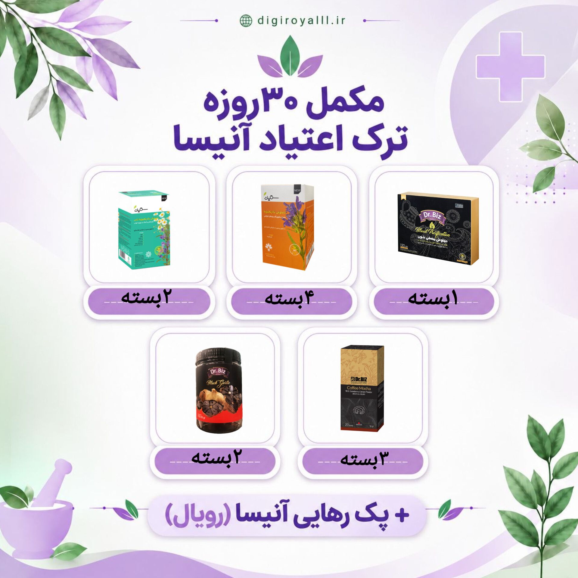 مکمل ترک اعتیاد(رهایی) آنیسا _ 30 وزه